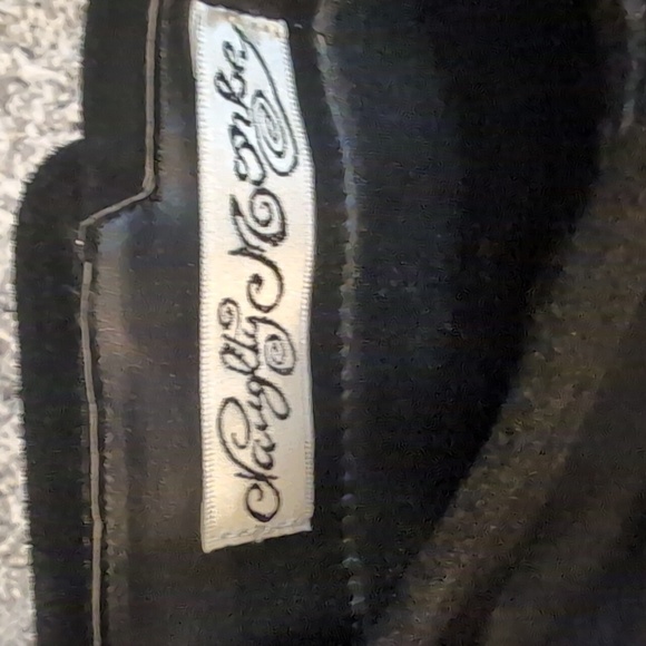 Naughty Monkey Black Suede Heeled Boots with Buckles - Picture 2 of 8